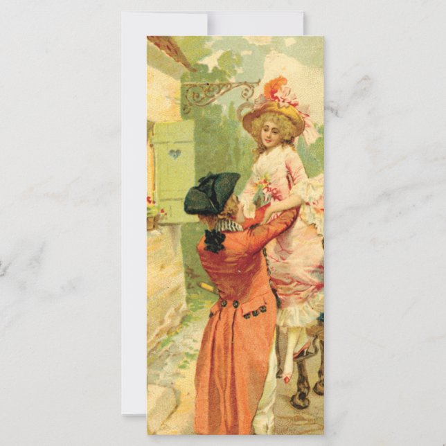 Vintage Style 18th Century Carriage Photo Card (Front)