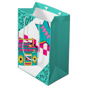 Vintage Style 1994 Stereo Medium Gift Bag