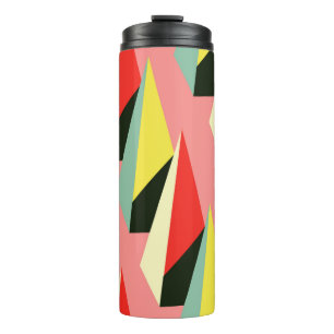 vintage style 3D geometric seamless pattern with r Thermal Tumbler