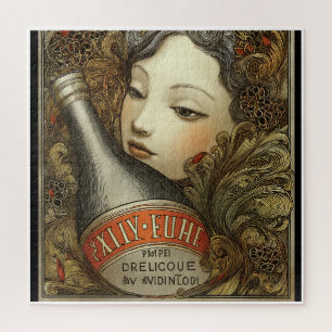 VINTAGE STYLE ADVERTISING FROM BUXEMBOURG. JIGSAW PUZZLE