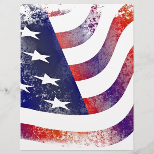 Vintage Style American Flag (Front)