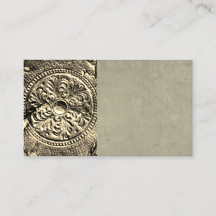vintage style antique leather design business card