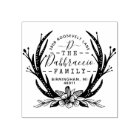 Vintage Style Antler Horns Floral Flowers Address