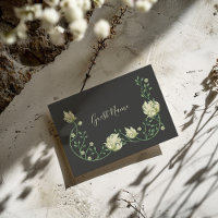 Vintage style art nouveau guest name place card