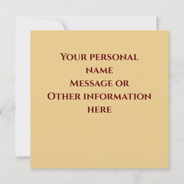 Vintage Style Autumn Pumpkins Flat Note Card (Back)