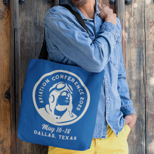Vintage-Style Aviation Conference Tote