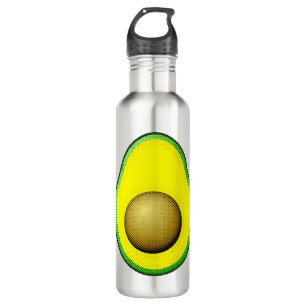 Vintage Style Avocado Drawing 710 Ml Water Bottle