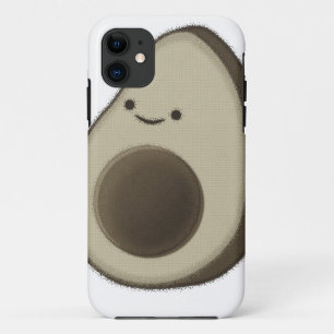Vintage Style Avocado Drawing iPhone 11 Case