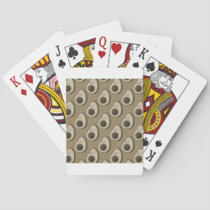 Vintage Style Avocado Pattern Playing Cards