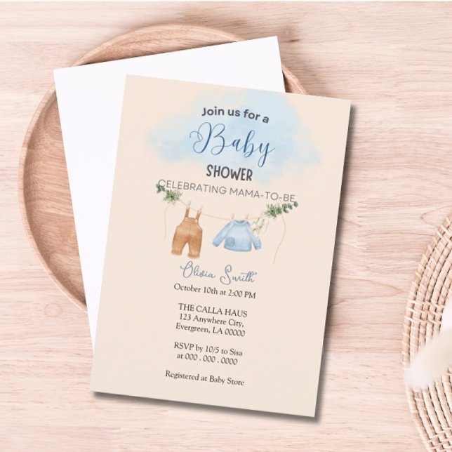 Vintage Style Baby Shower Invitation (Vintage Style Baby Shower Invitation)