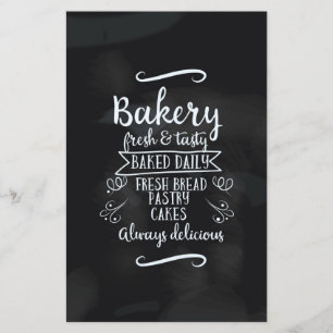 Vintage style Bakery Chalkboard poster