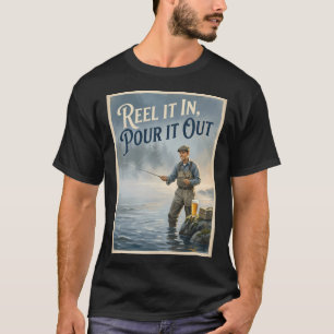Vintage Style BASS Fishing Poster T-Shirt