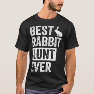 Vintage Style Best Rabbit Aunt Ever Easter Bunny T-Shirt