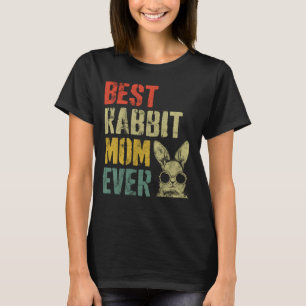 Vintage Style Best Rabbit Mum Ever Easter Bunny T-Shirt
