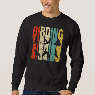 Vintage Style Birding, Birders, Bird Lover Birdwat Sweatshirt
