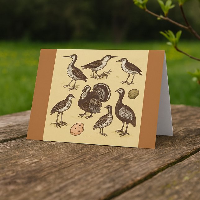 Vintage Style Birds Card (Creator Uploaded)