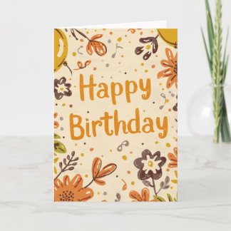 Vintage style birthday card