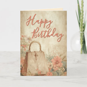 Vintage Style Birthday Card