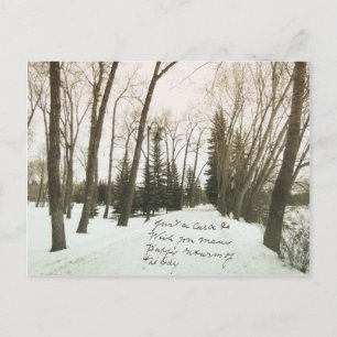 Vintage style Birthday postcard with handwriting