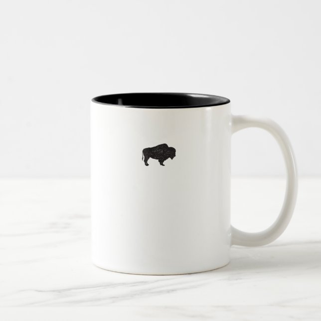Vintage-style Bison Mug (Right)