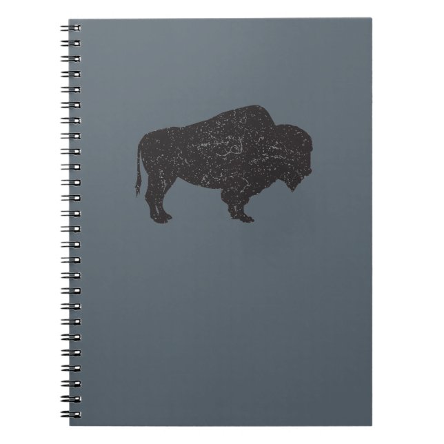 Vintage-style Bison Notebook (Front)