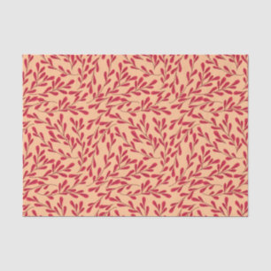 Vintage-style blue color botanical pattern tissue paper
