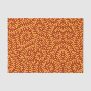 Vintage-style blue color botanical pattern tissue paper