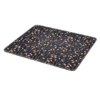Vintage-style blue colour botanical pattern  cutti