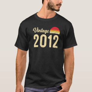 Vintage Style Born In 2012 T Shirts Retro 10th Bir