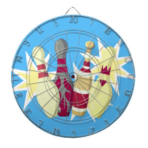Vintage-style Bowling Dartboard