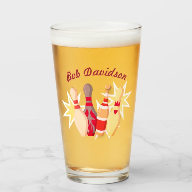 Vintage-style Bowling Glass (Front Filled)