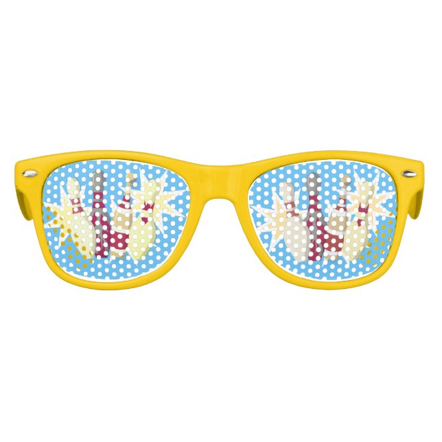 Vintage-style Bowling Kids Sunglasses (Front)