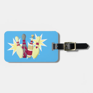 Vintage-style Bowling Luggage Tag