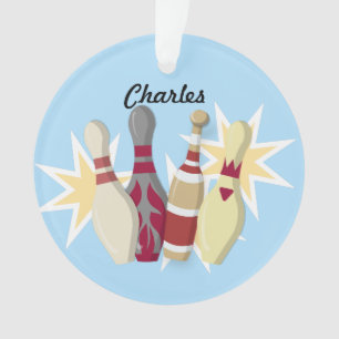 Vintage-style Bowling Ornament