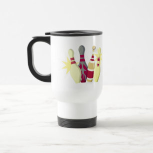 Vintage-style Bowling Travel Mug