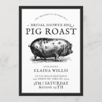 Vintage Style | Bridal BBQ Pig Roast Party