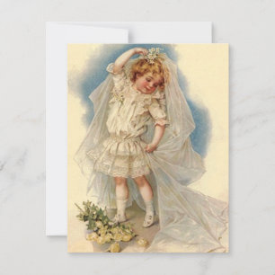 Vintage Style Bridal Shower Invitation Announce