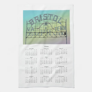 Vintage style Bristol Slogan Sign 2026 Tea Towel