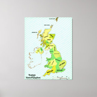 Vintage style British Isles Shipping Forecast Canvas Print