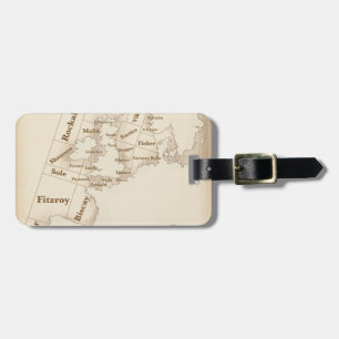 Vintage style British Isles Shipping Forecast Luggage Tag
