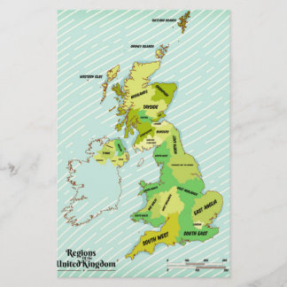 Vintage style British Isles Shipping Forecast Stationery