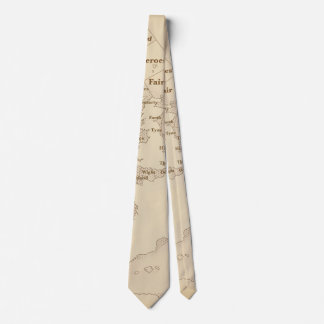 Vintage style British Isles Shipping Forecast Tie
