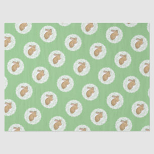 Vintage Style Bunny and Doily Tissue Paper