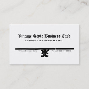 Vintage Style Business Card