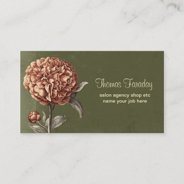 vintage style business cards (Front)