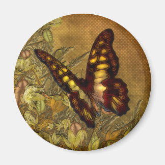Vintage Style Butterfly Illustration Magnets