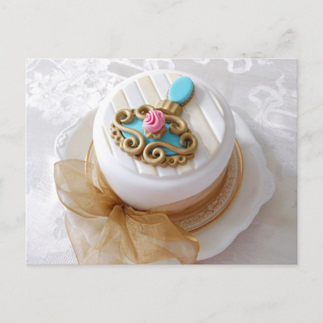 Vintage style cake postcard (Front)