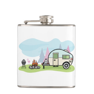 Vintage Style Camper Flask