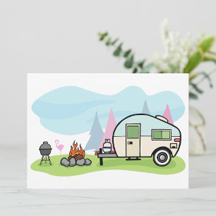 Vintage Style Camper Invitations