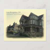 Vintage Style Carroll Ave. Los Angeles Postcard!
